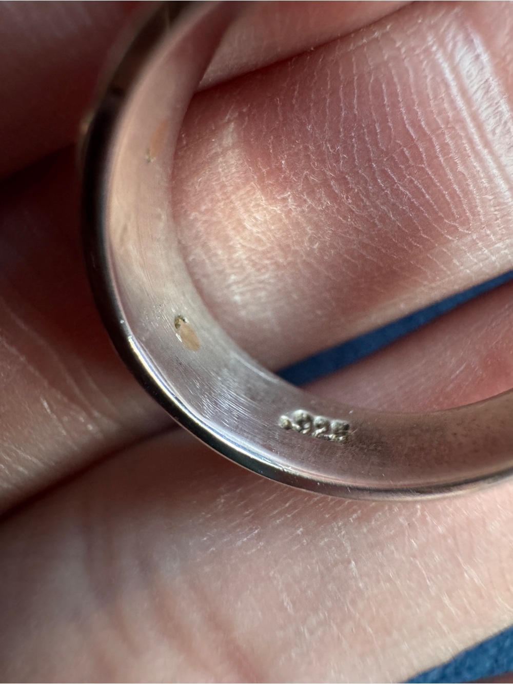 14k Yellow Gold & Sterling Silver Screw Heads Band Ring Size 6 - Picture 5 of 9